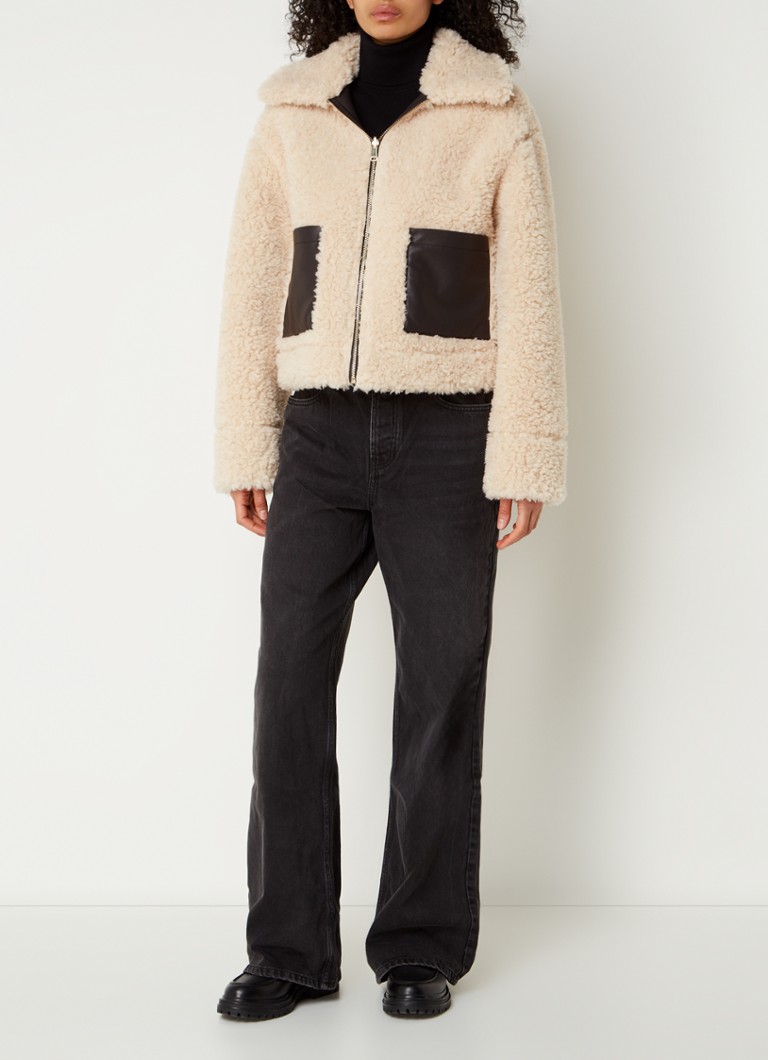 STUDIO AR by Arma Saga reversible teddy jacket in wool blend