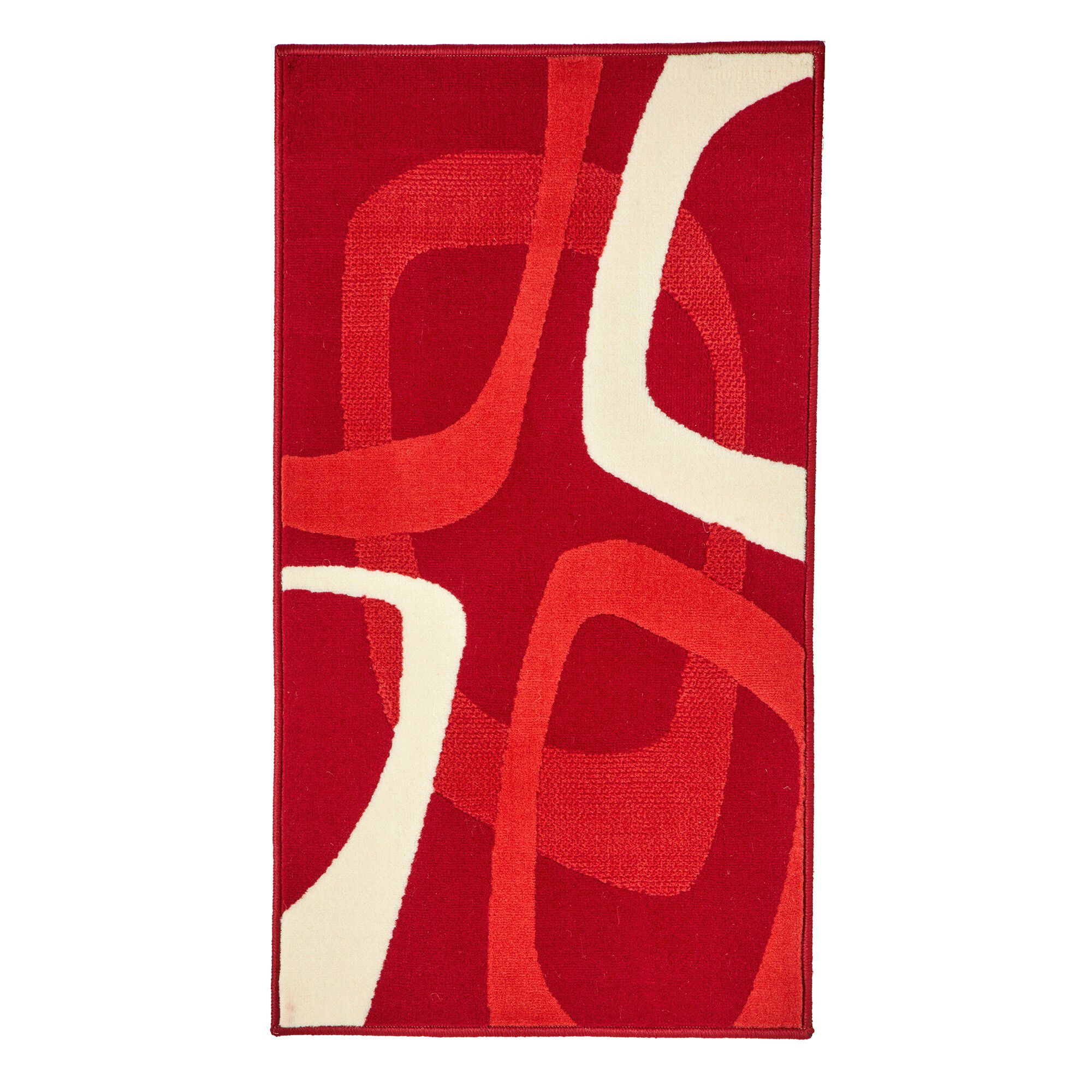 Tapis rectangulaire motif rétro