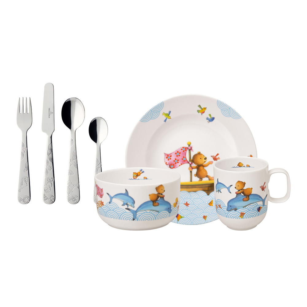 Villeroy & Boch Set 7pcs EF Happy as a Bear Vaisselle pour enfant
