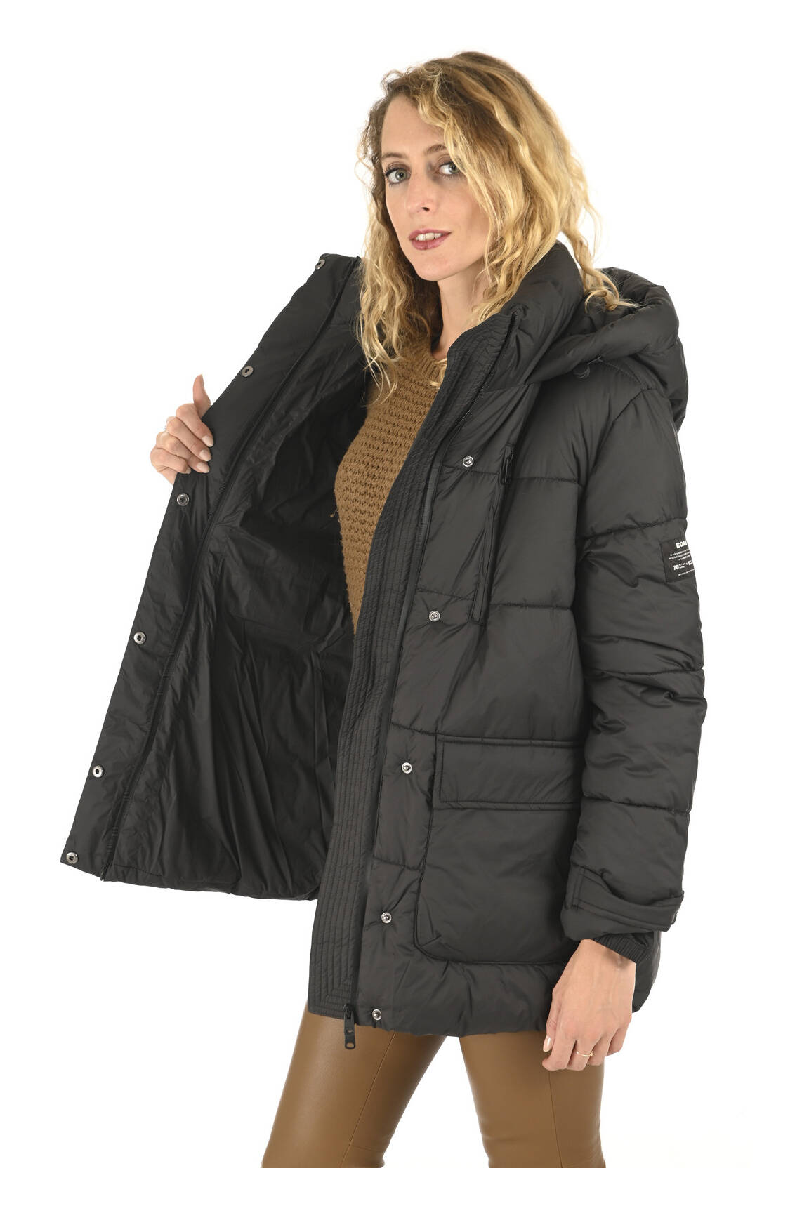 Ecoalf Doudounes Femme couleur noir