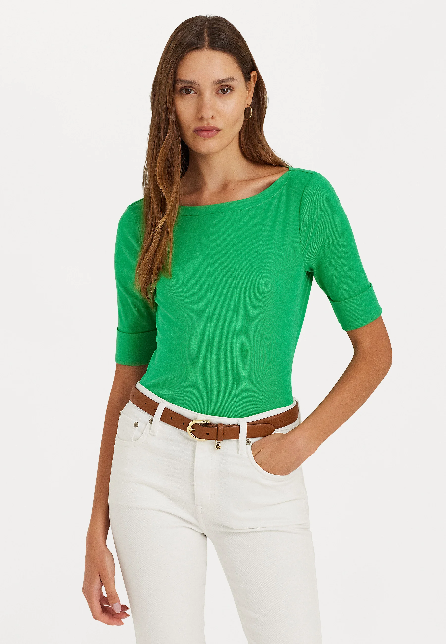 Lauren Ralph Lauren JUDY MANGA AL CODO - Camiseta básica