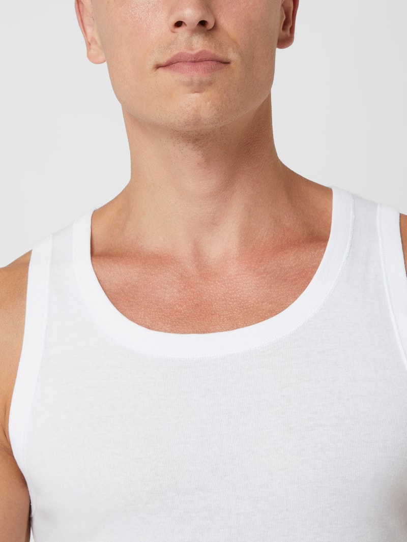 Tanktop aus Baumwolle im 2er-Pack in weiß