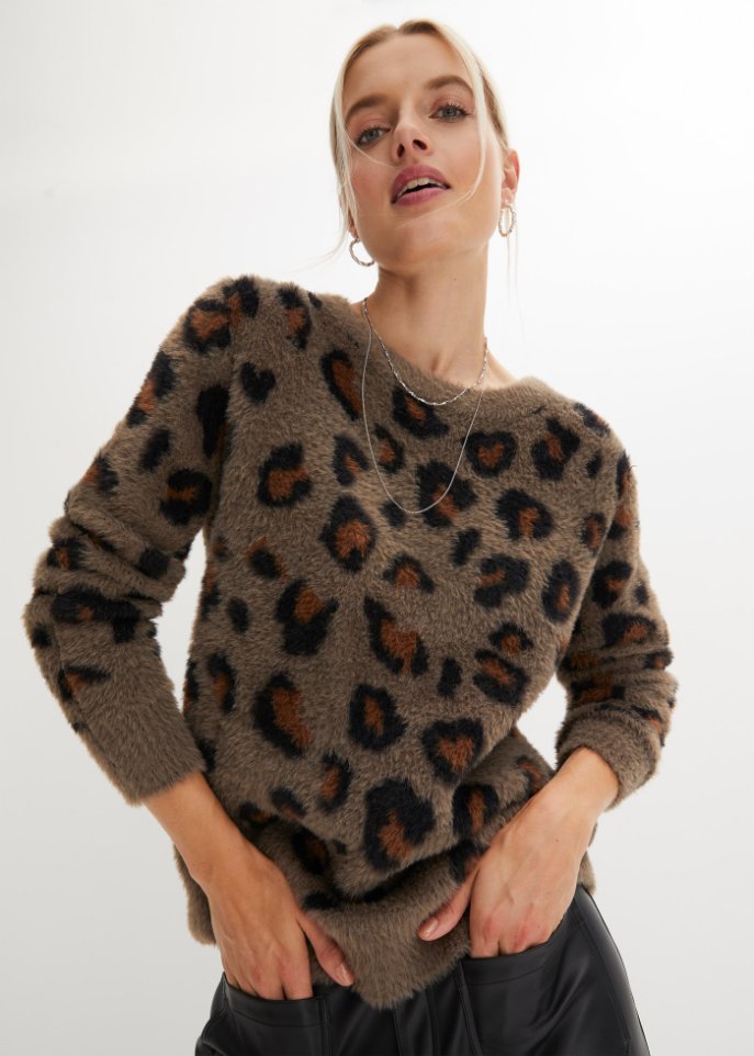 gemusterter Pullover