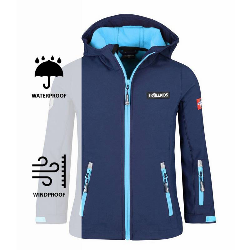 Trollkids Oslofjord Softshelljacke Kinder