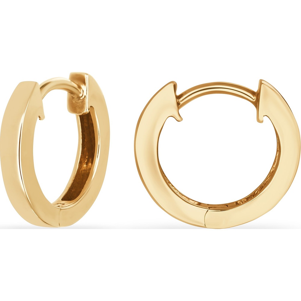 FAVS Créoles 375 Or jaune Boucles d'oreilles