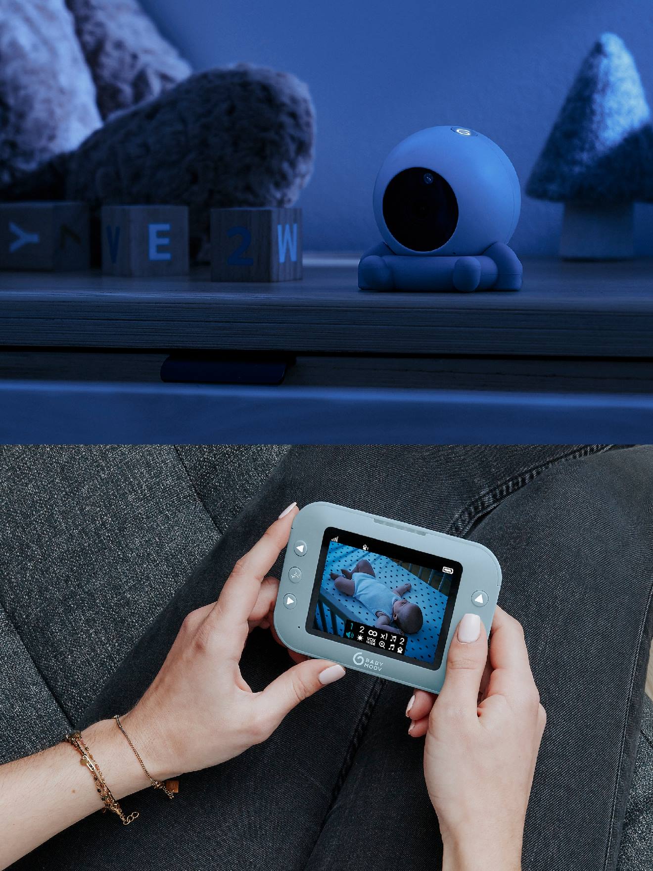 Babymoov Video-Babyphone Yoo Roll BABYMOOV - weiß