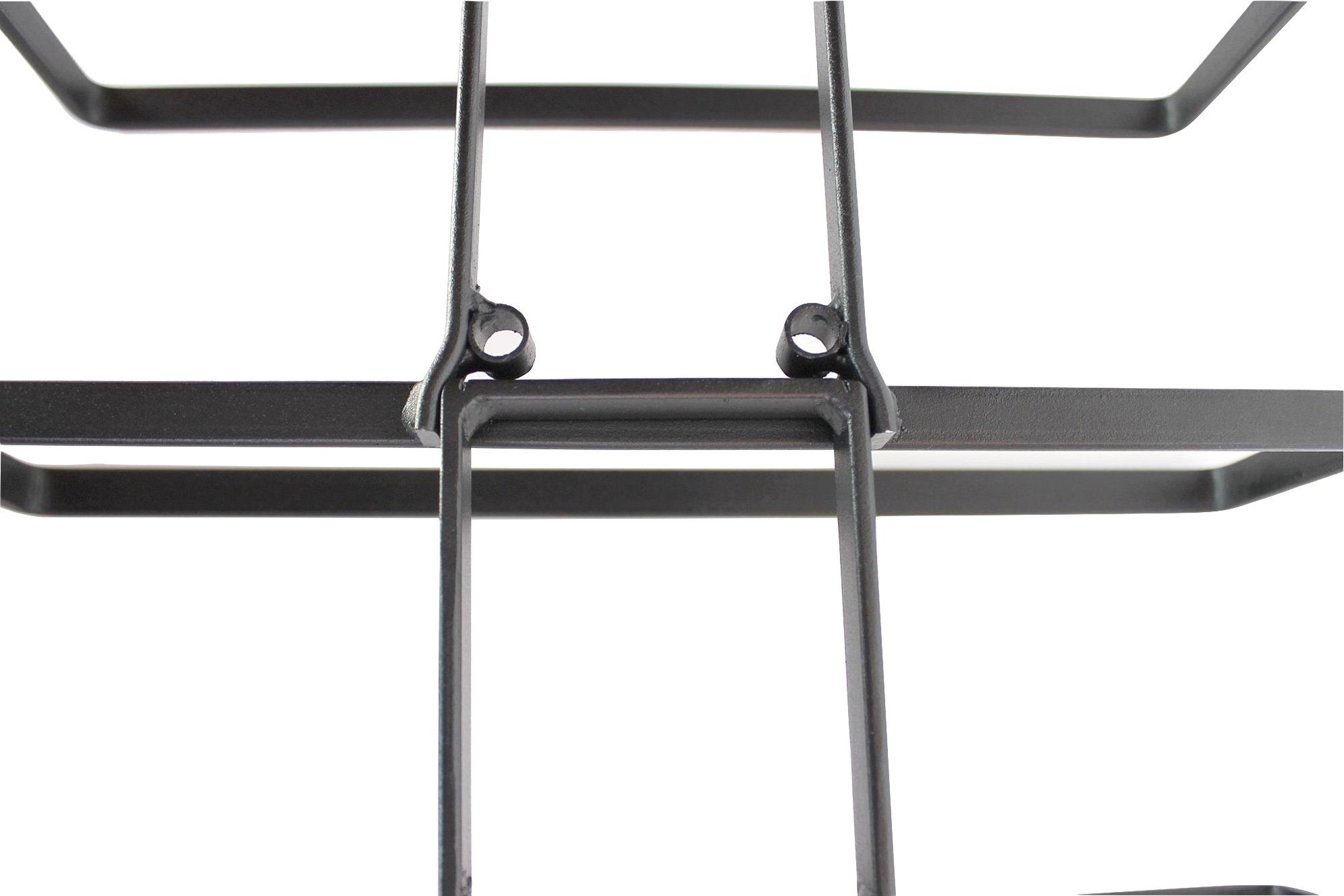 DanDiBo Weinregal 1x Weinregal Metall Schwarz Wand 4-Wine erweiterbar Flaschenregal