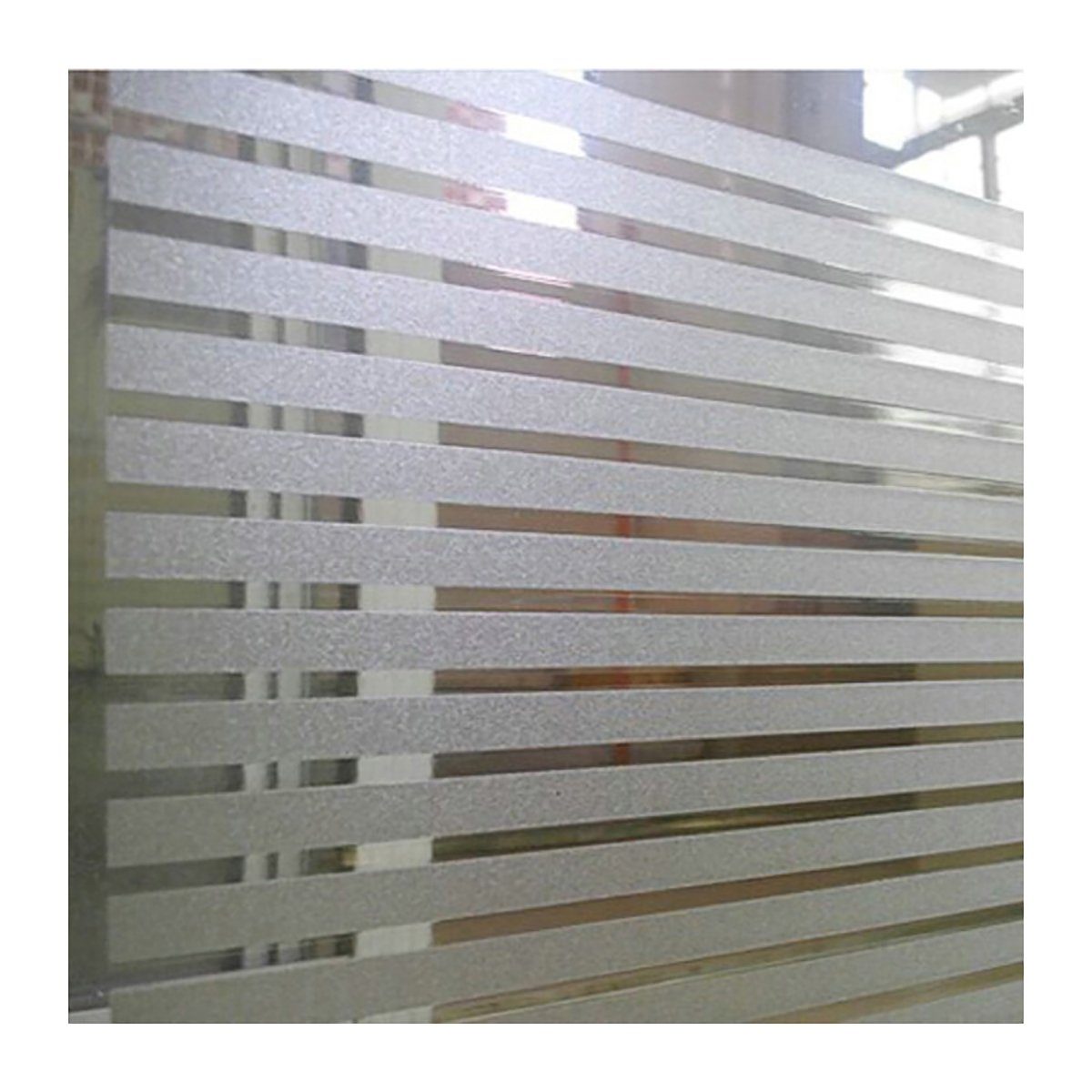 Fensterfolie Glasfolie, gestreifte Milchglasfolie, Peek-Folie, ZanMax