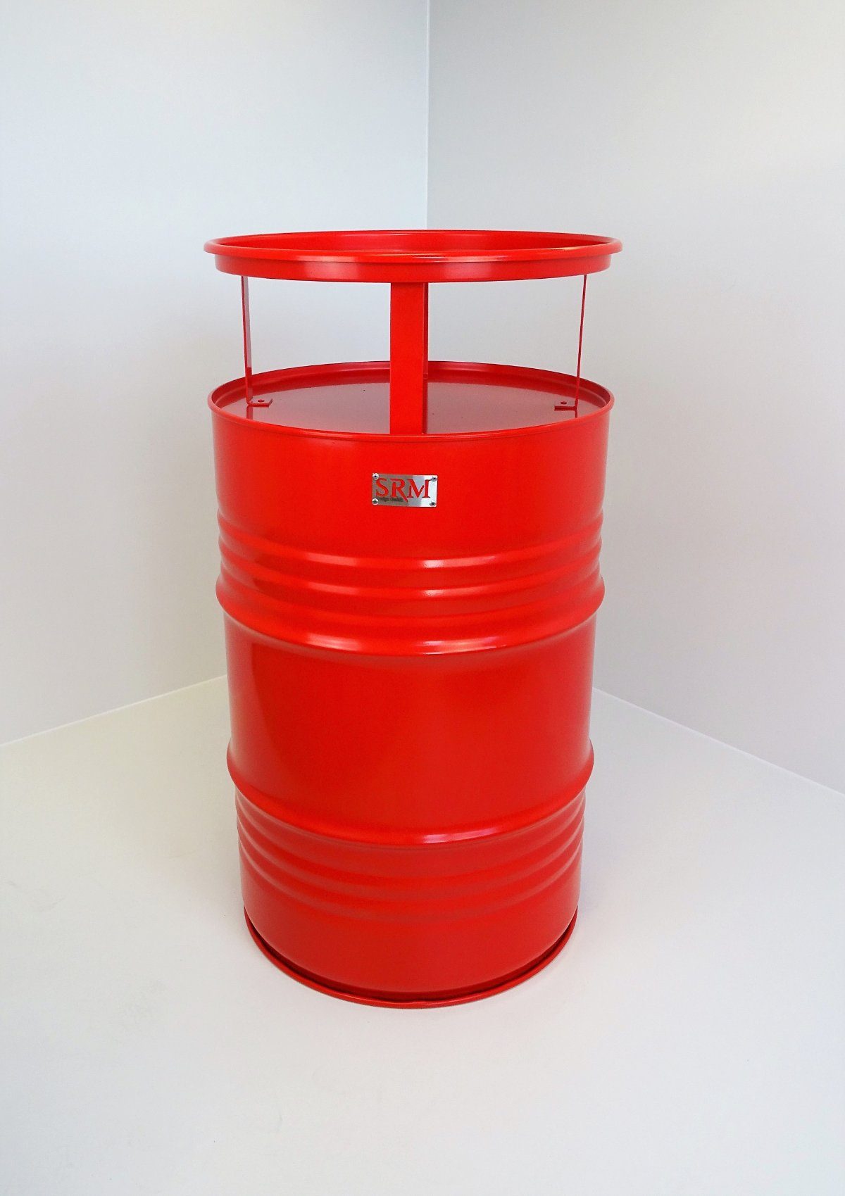 SRM Design Stehtisch Fassmöbel Stehtisch Tisch Partytisch Bistrotisch Rot Ø 57cm Höhe 108cm