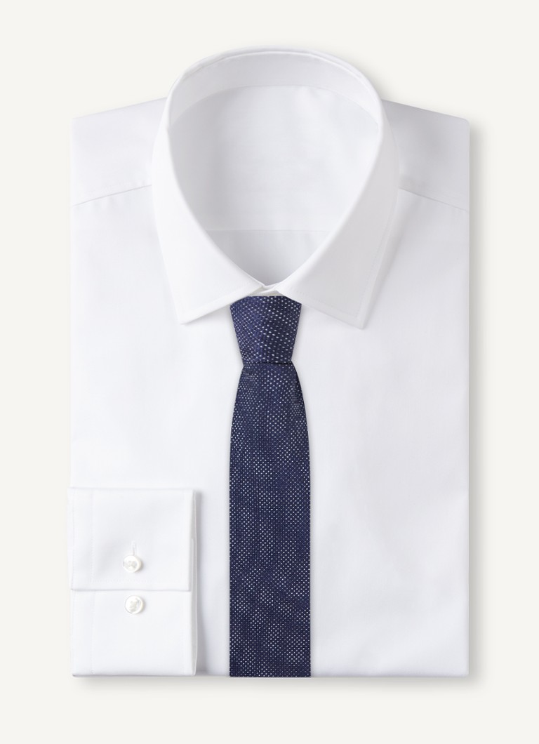 Profuomo Silk tie with polka dot print