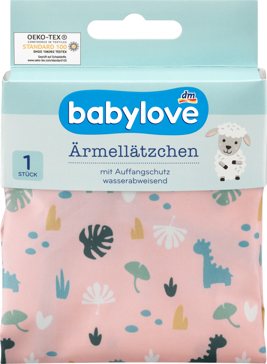 Ärmellätzchen Dino rosa, 1 St