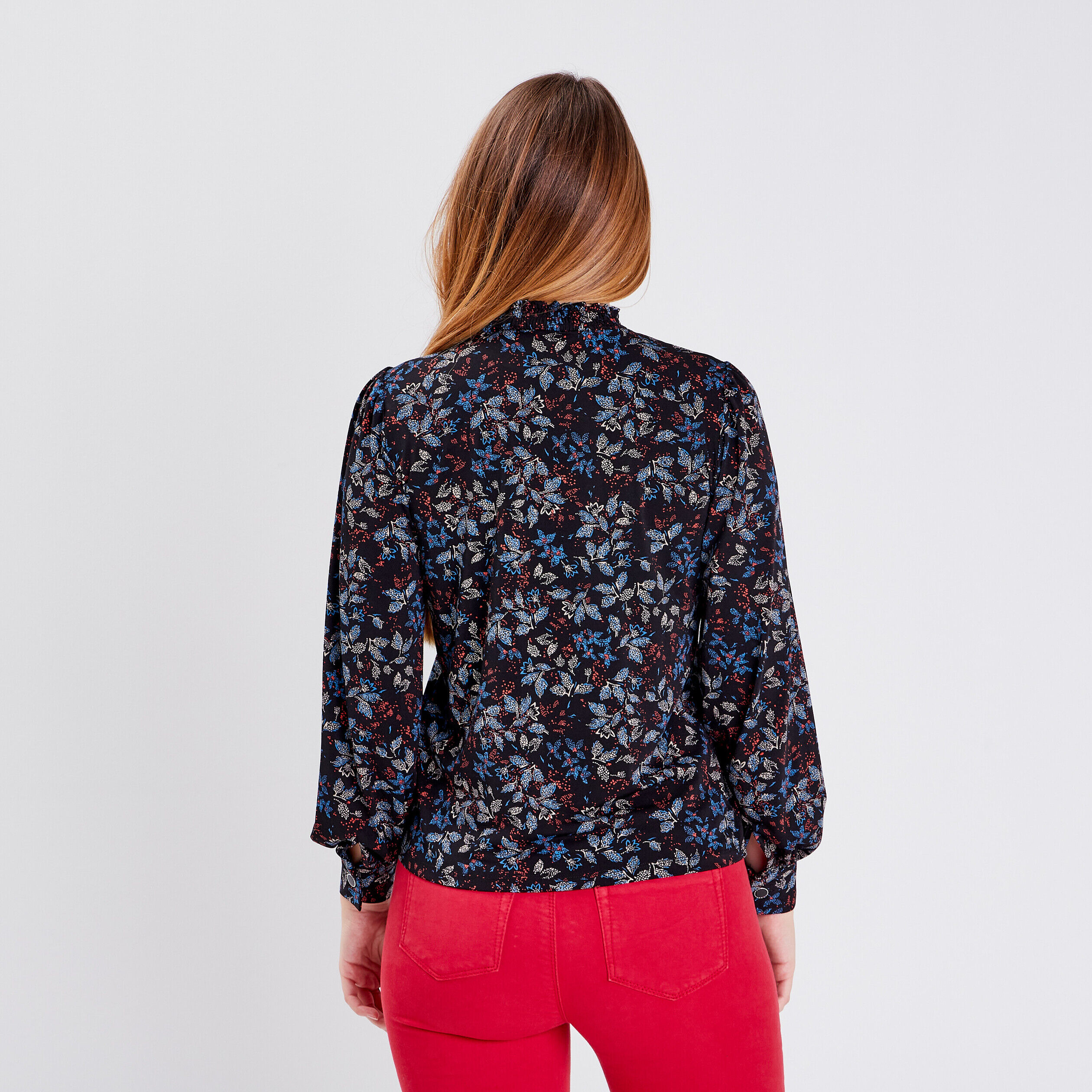 Blouse manches longues noir femme | Cache Cache