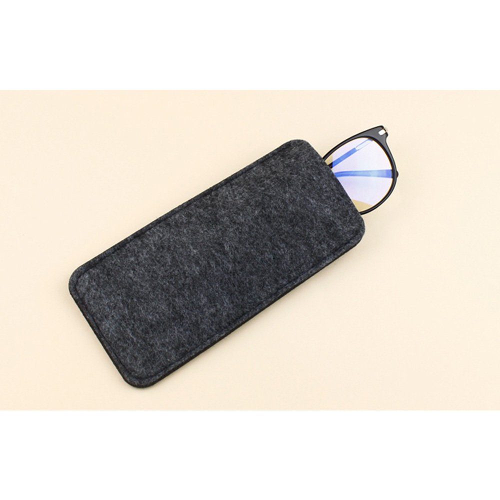 HIBNOPN Brillenetui Brillenetui Weiche Filz Sonnenbrille Brillen Tragbare Tasche 5er