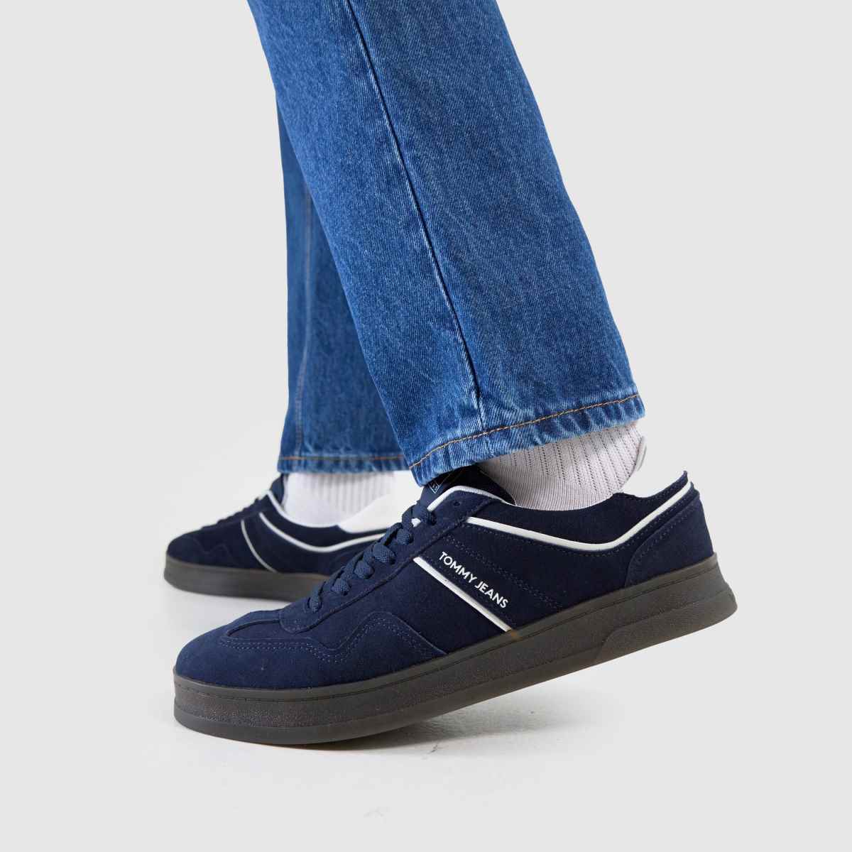 Tommy Jeans – Greenwich – Marinblå träningsskor