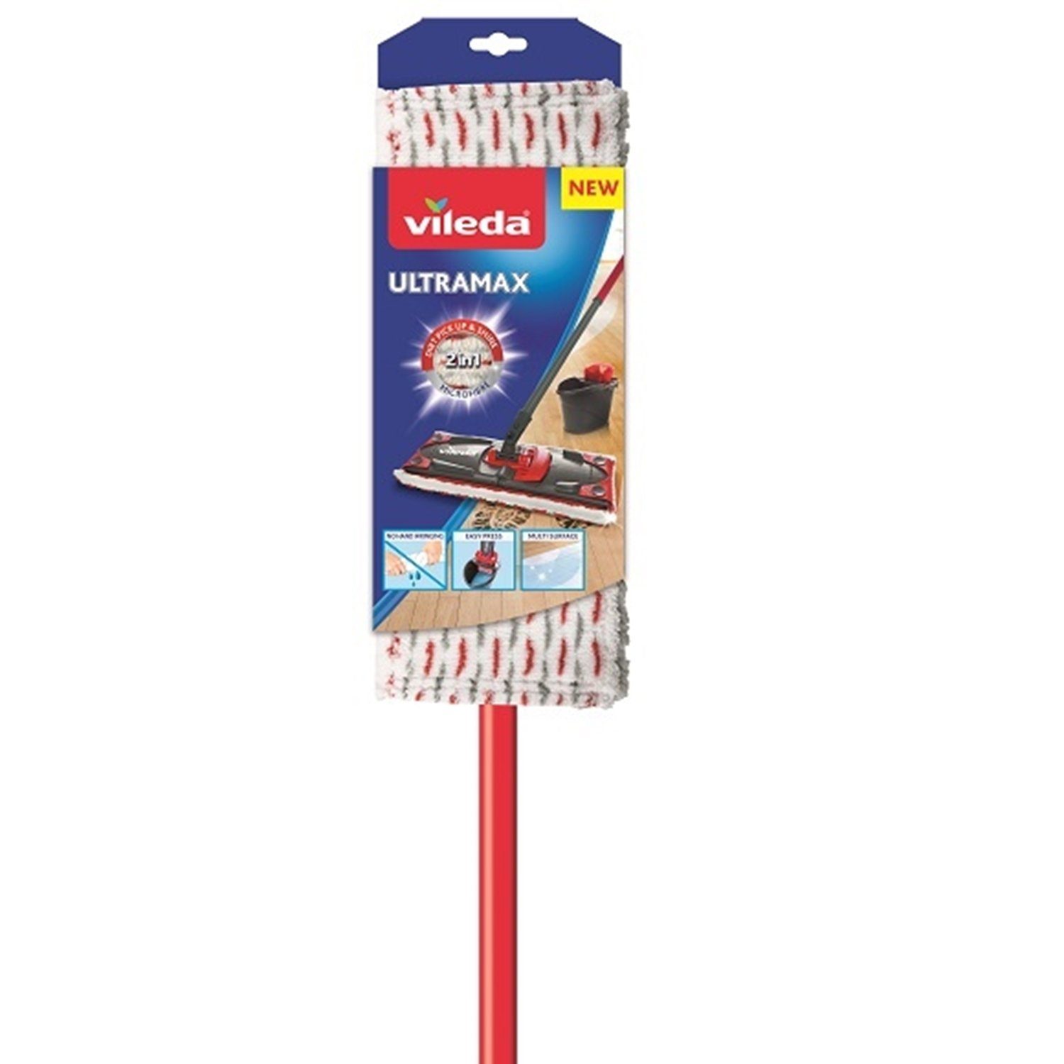 Vileda Wischmopp, Ultramax Mopp mit Stiel + Einsatz