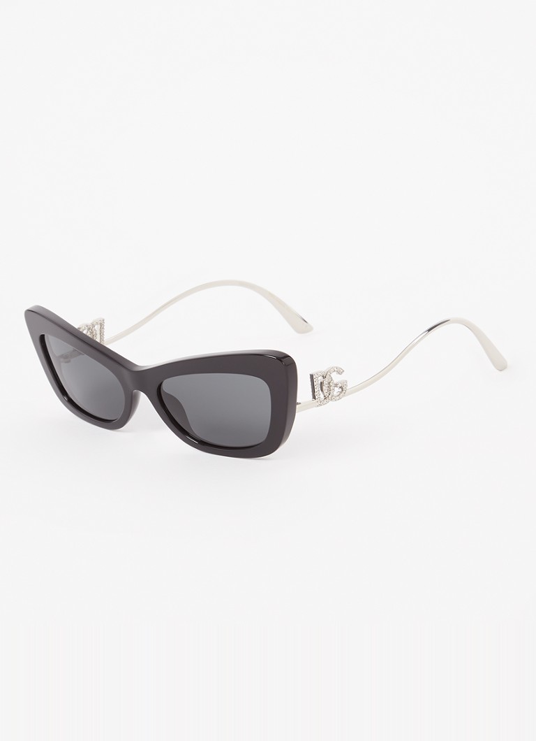 Okulary przeciwsłoneczne Dolce & Gabbana DG4467B w kształcie kocich oczu