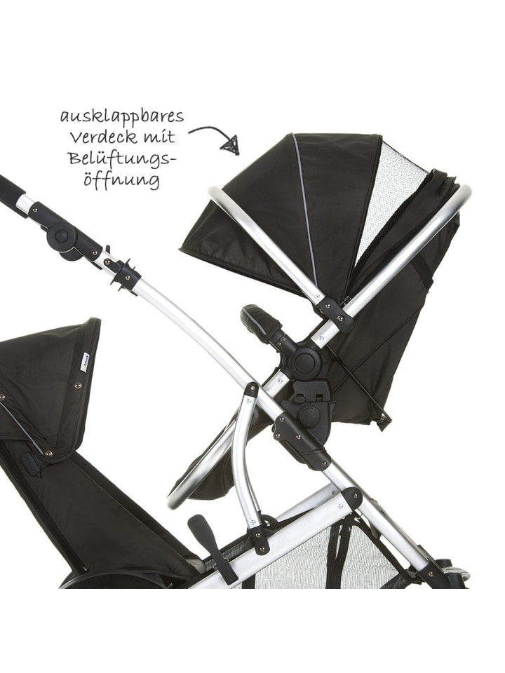 Hauck Geschwisterwagen Duett 2 - Black in schwarz günstig kaufen onesize