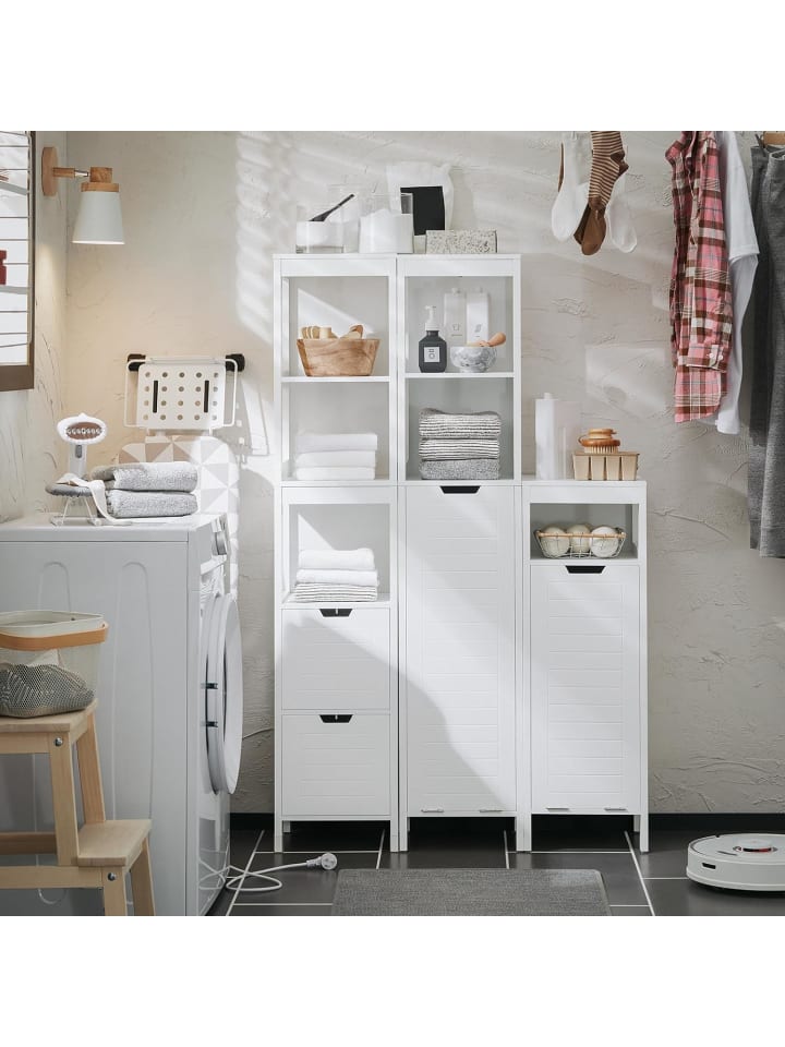 SoBuy Wäscheschrank in Weiß - (B)30 x (H)90 x (T)30cm günstig kaufen onesize