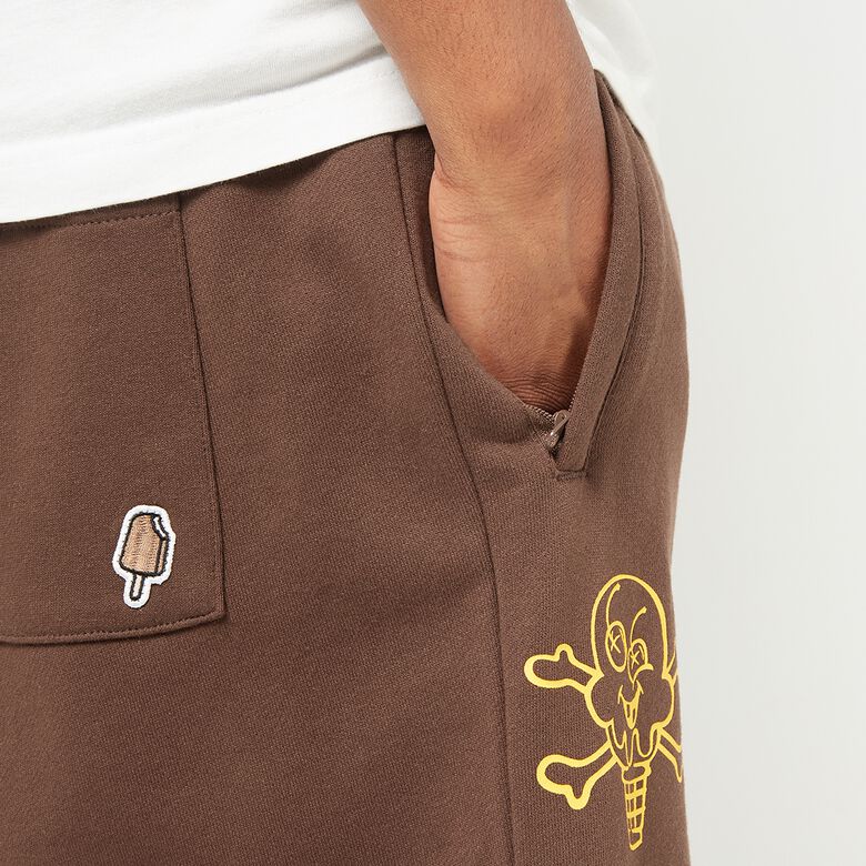 ICECREAM Cones And Bones Sweatshorts brown