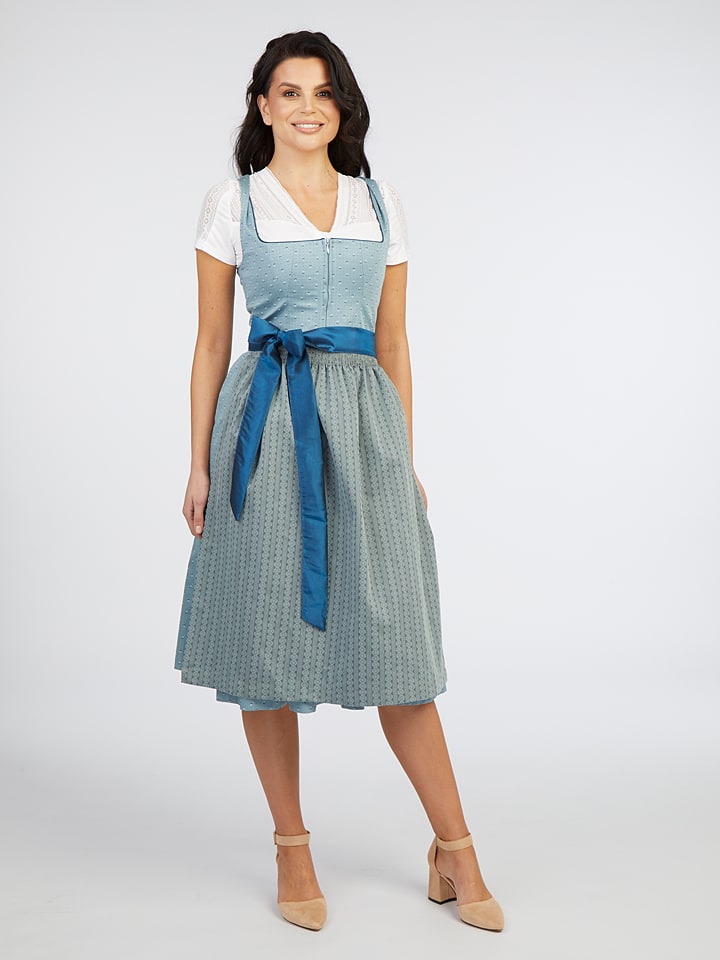 Turi Landhaus Dirndl in Hellblau günstig kaufen