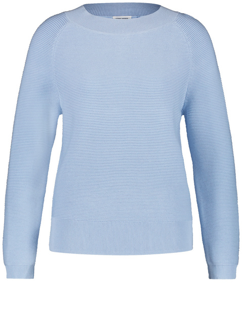 Pullover mit Raglanarm und Struktur-Strick