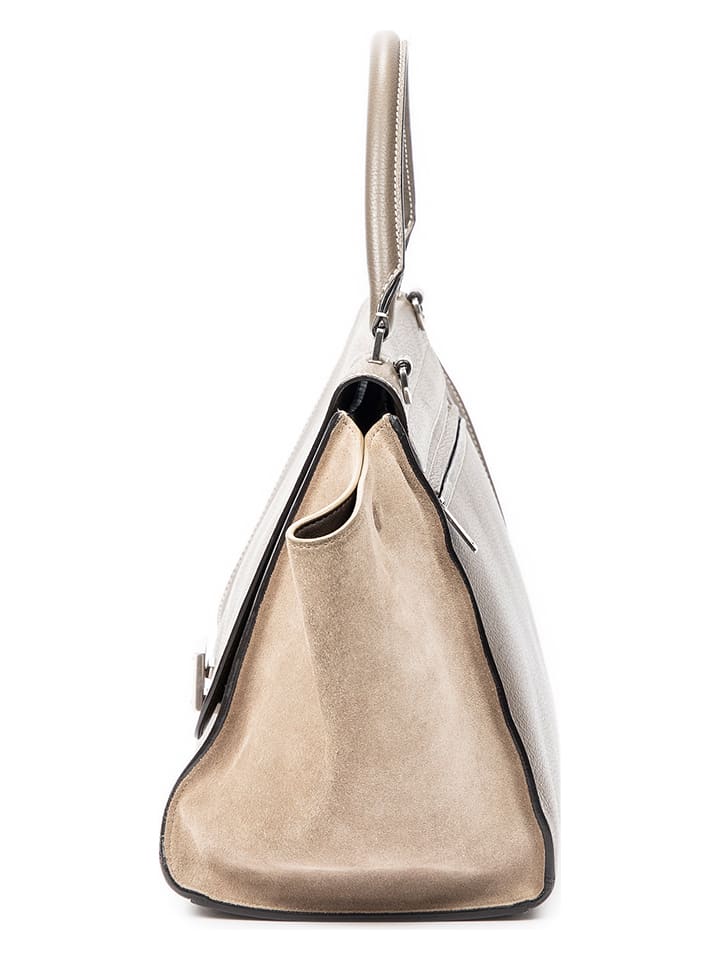 Celine Leder-Henkeltasche in Beige - (B)31 x (H)23 x (T)18 cm günstig kaufen onesize