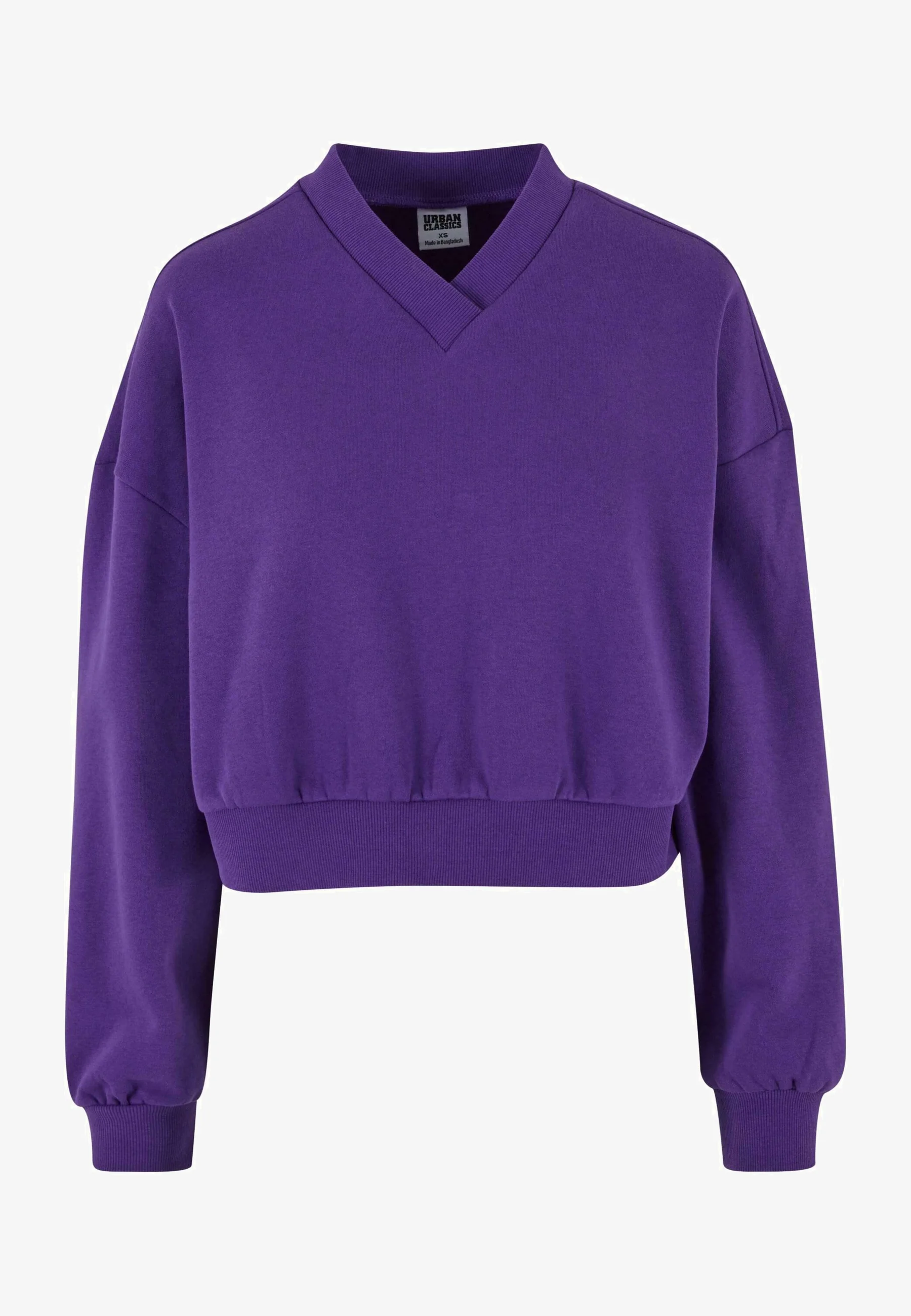 Sudadera Urban Classics con cuello en V recortado