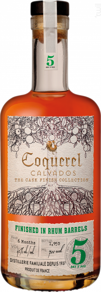 Calvados 5 Ans Finition Rhum Coquerel