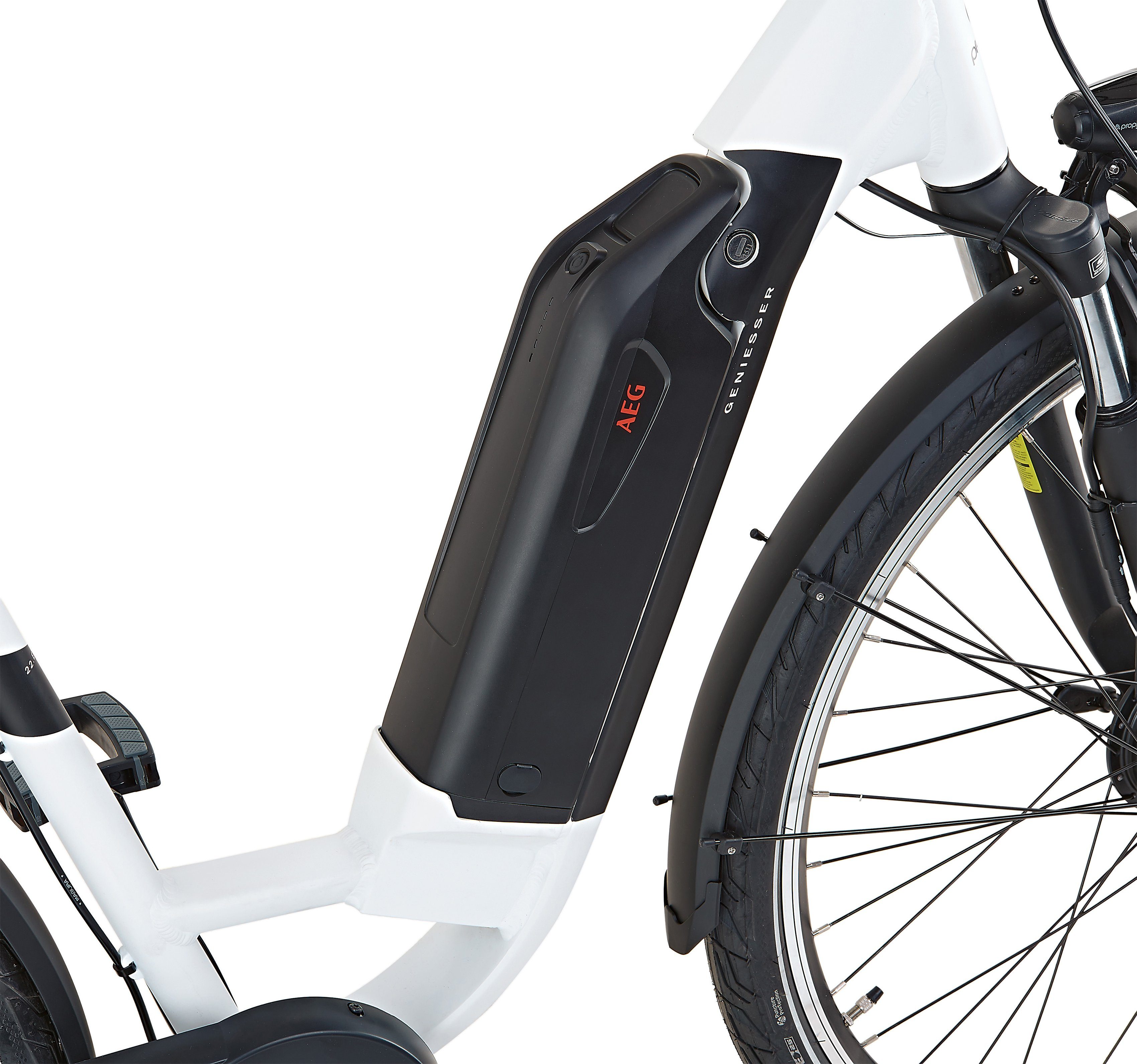 Prophete E-Bike Geniesser 22.EMC.20, 7 Gang Shimano Nexus Schaltwerk, Nabenschaltung, Frontmotor, 374 Wh Akku