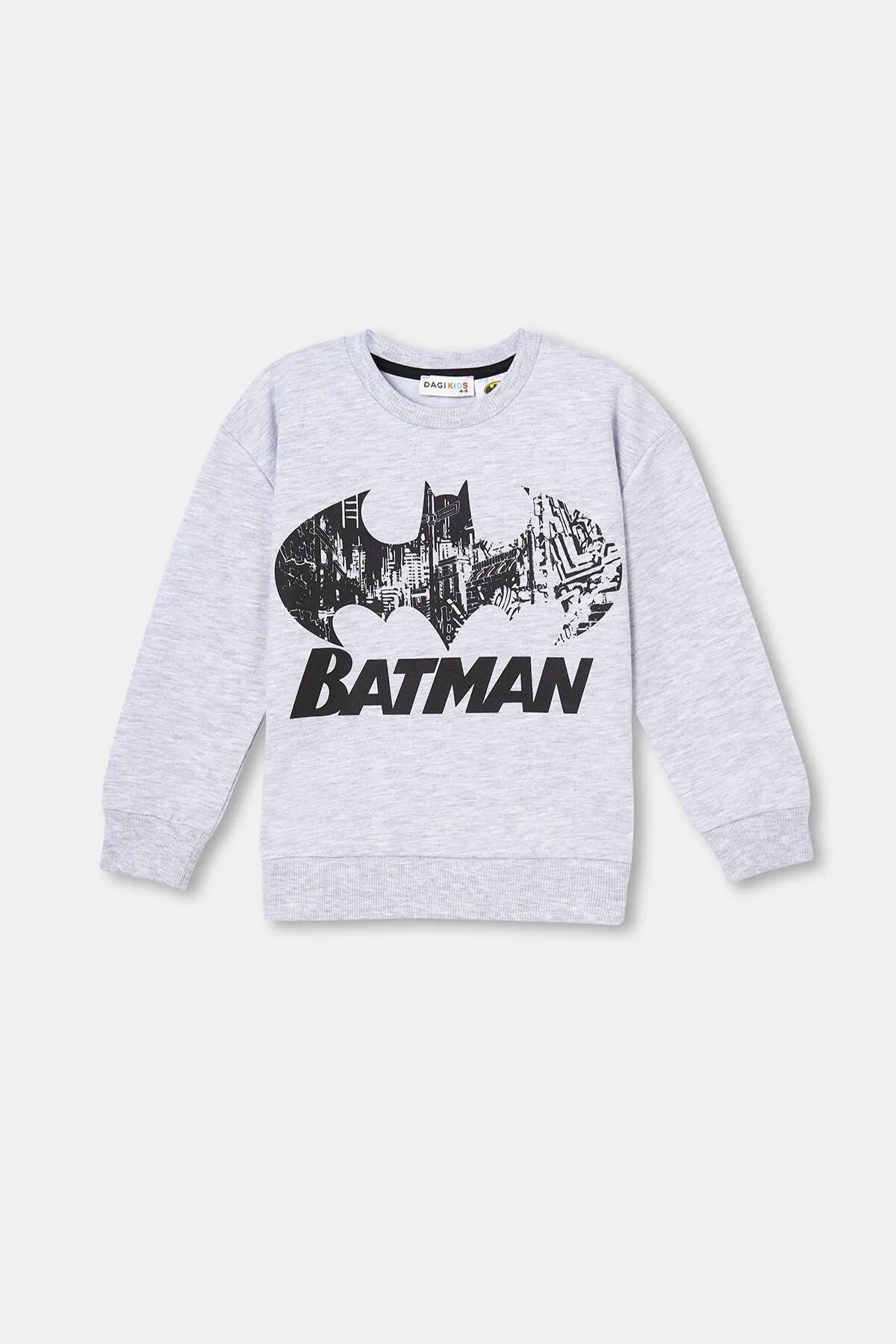 Dagi  Graues Sweatshirt mit Batman-Aufdruck für Jungen