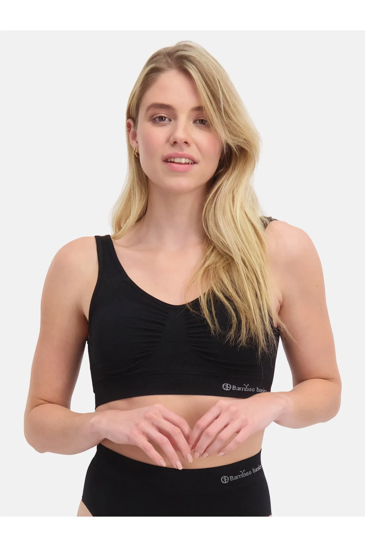 Bamboo Basics  Sport-BH - Schwarz - Unifarben