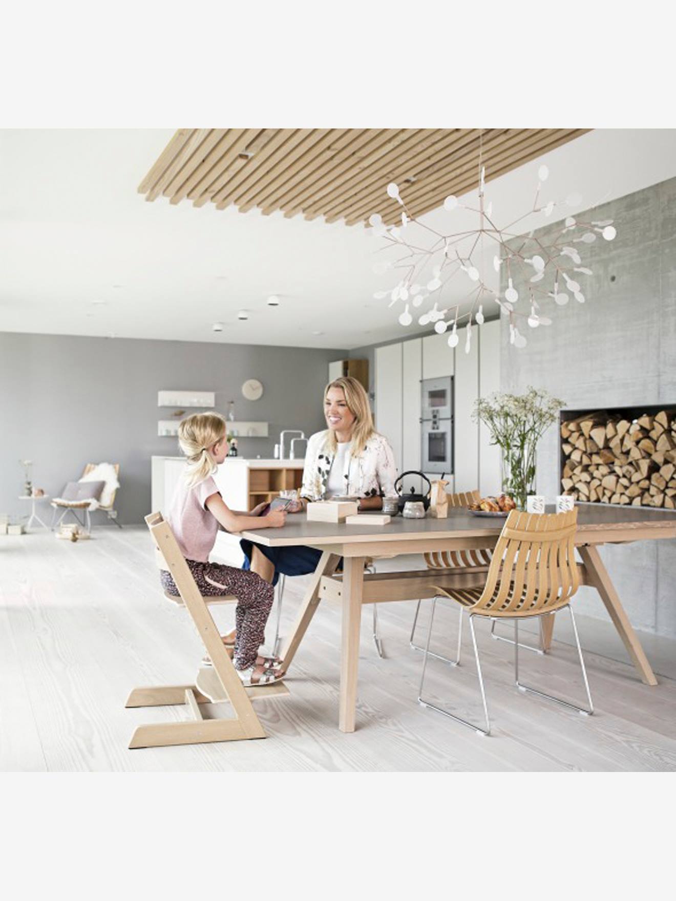 Chaise haute Tripp Trapp STOKKE vert glacier