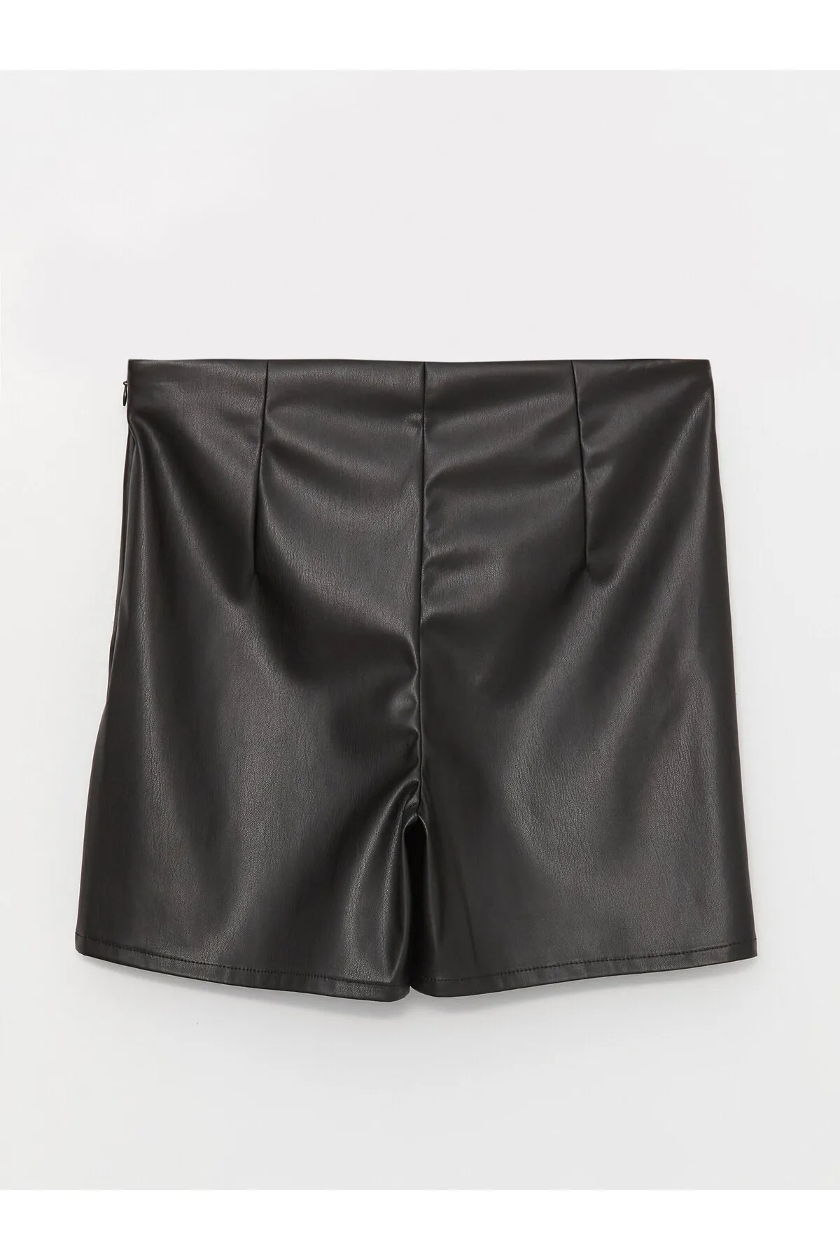 LC Waikiki  Eng anliegender, gerader Shorts-Rock für Damen in Lederoptik
