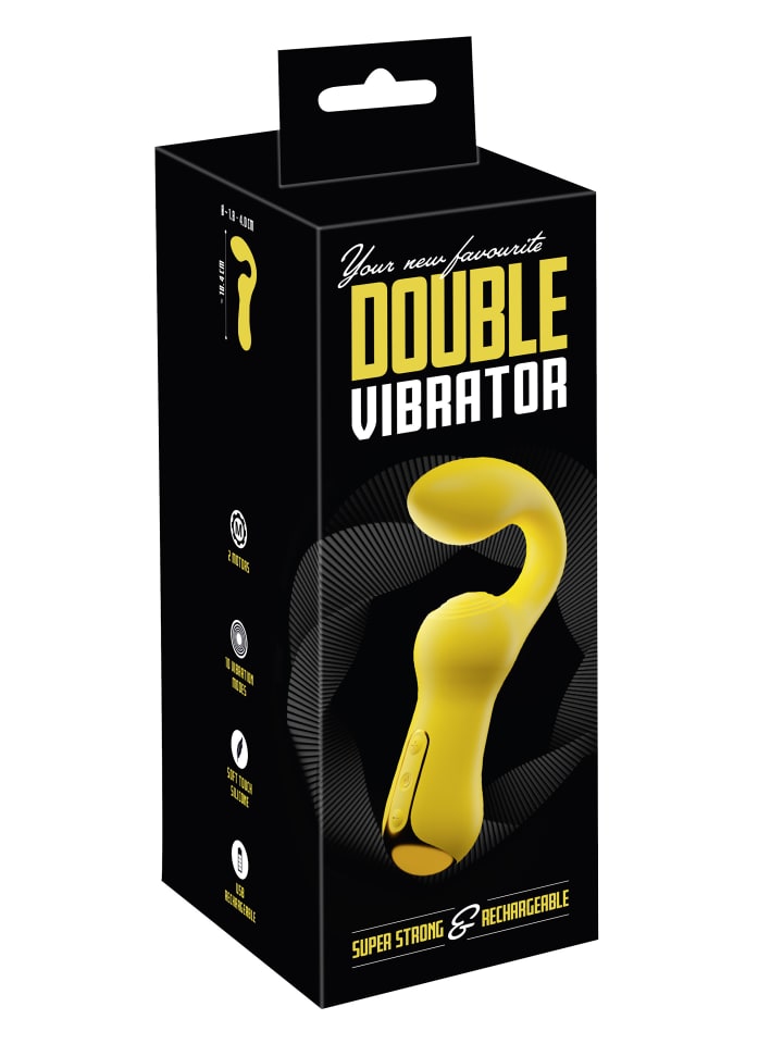 Your new favorite Vibrator Double Vibrator in gelb günstig kaufen 18,5 cm