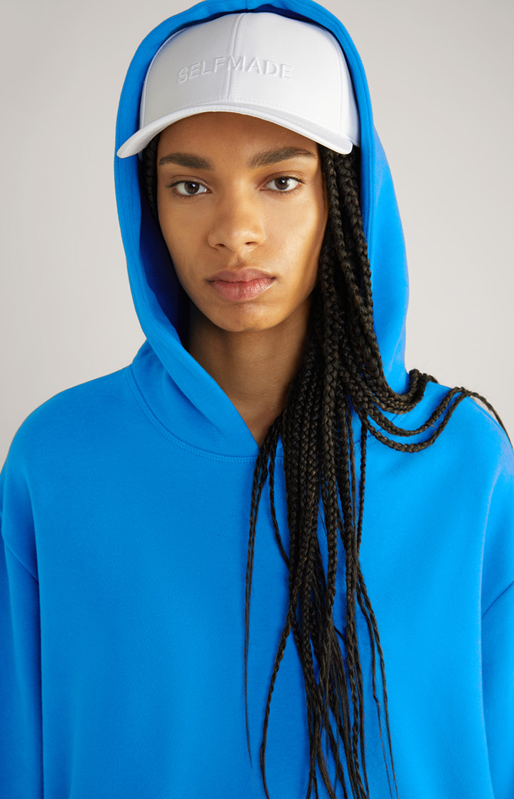 Unisex-Baumwoll-Hoodie in Blau