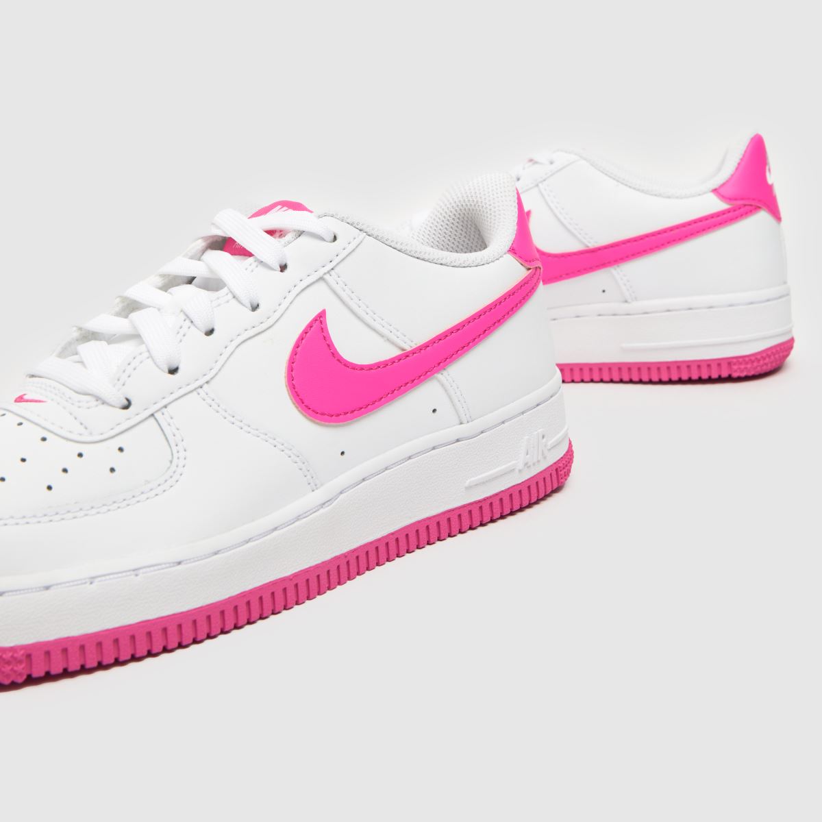 Nike Air Force 1 Lány Utcai Cipő Fehér & Rózsaszín