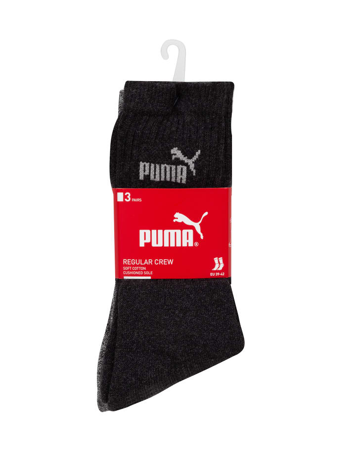 Puma Socken CREW SOCK 6P in 207 anthracite / grey günstig kaufen