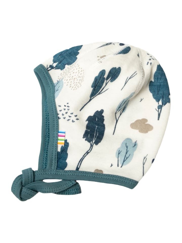 Joha Mütze Merinowolle/Bio-Bambus in blue aop günstig kaufen