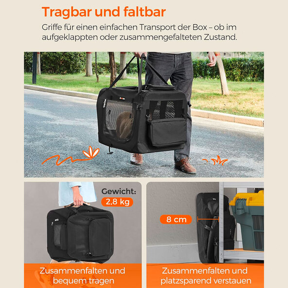 Hunde-Transportbox, faltbar