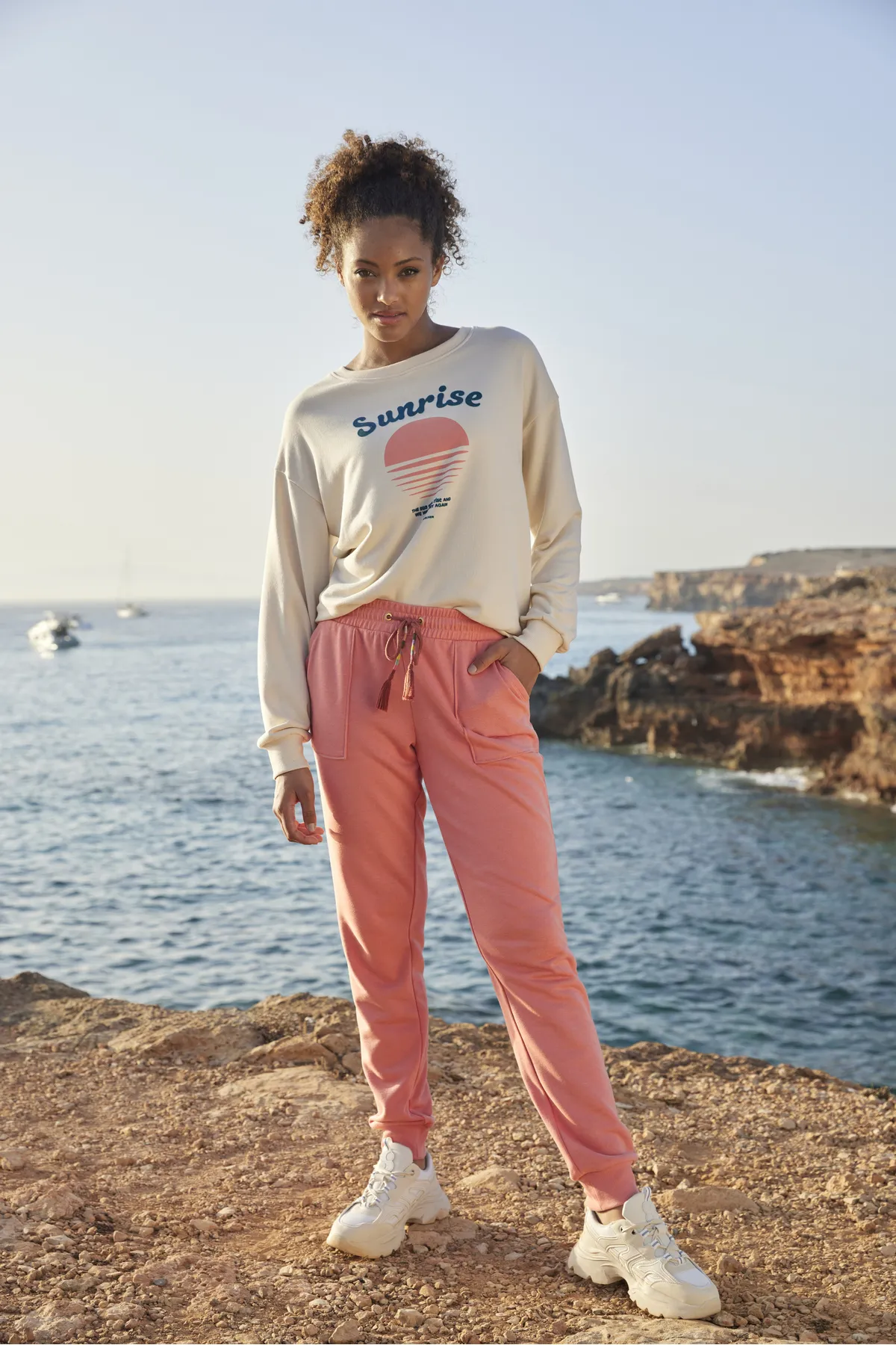 Vivance  Jogginghose - Rosa - Relaxed