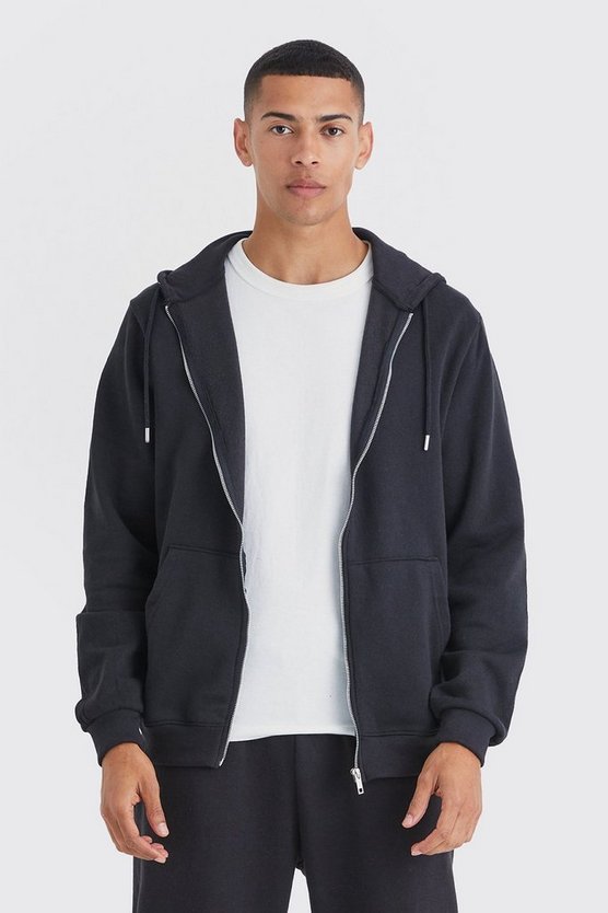 Basic Hoodie mit Reißverschluss