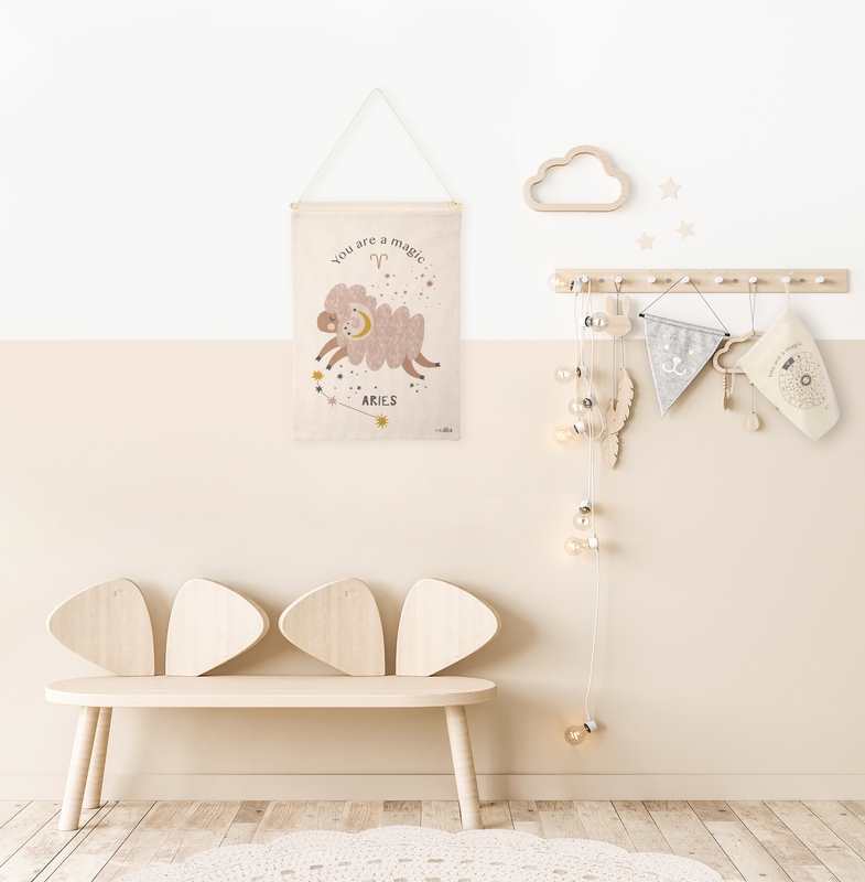 Déco murale zodiaque signe bélier LITTLE ARIES