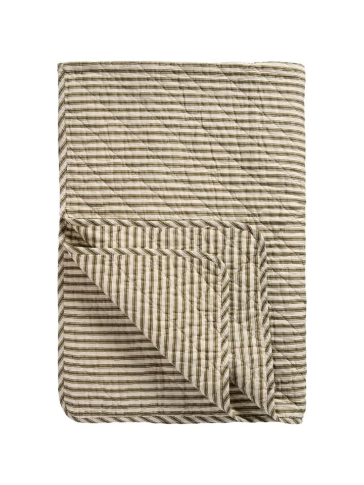 IB Laursen Quilt aus Baumwolle mit Streifen in oliv günstig kaufen onesize