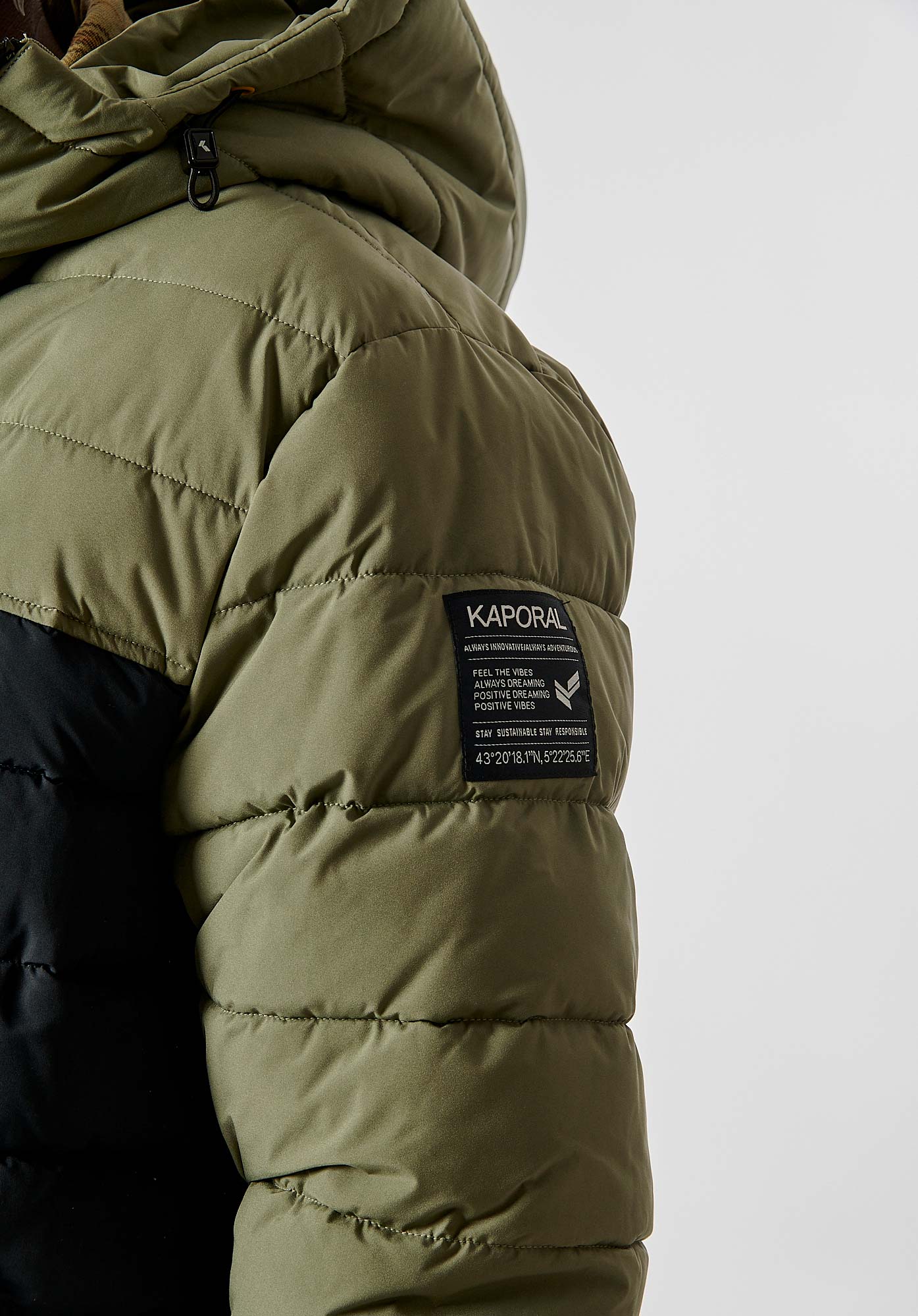 CODY   Doudoune kaki reversible Homme