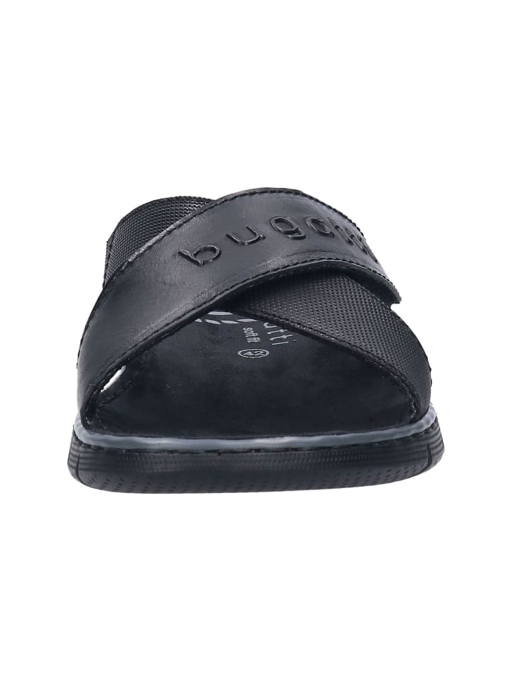 Bugatti Pantoletten in schwarz günstig kaufen