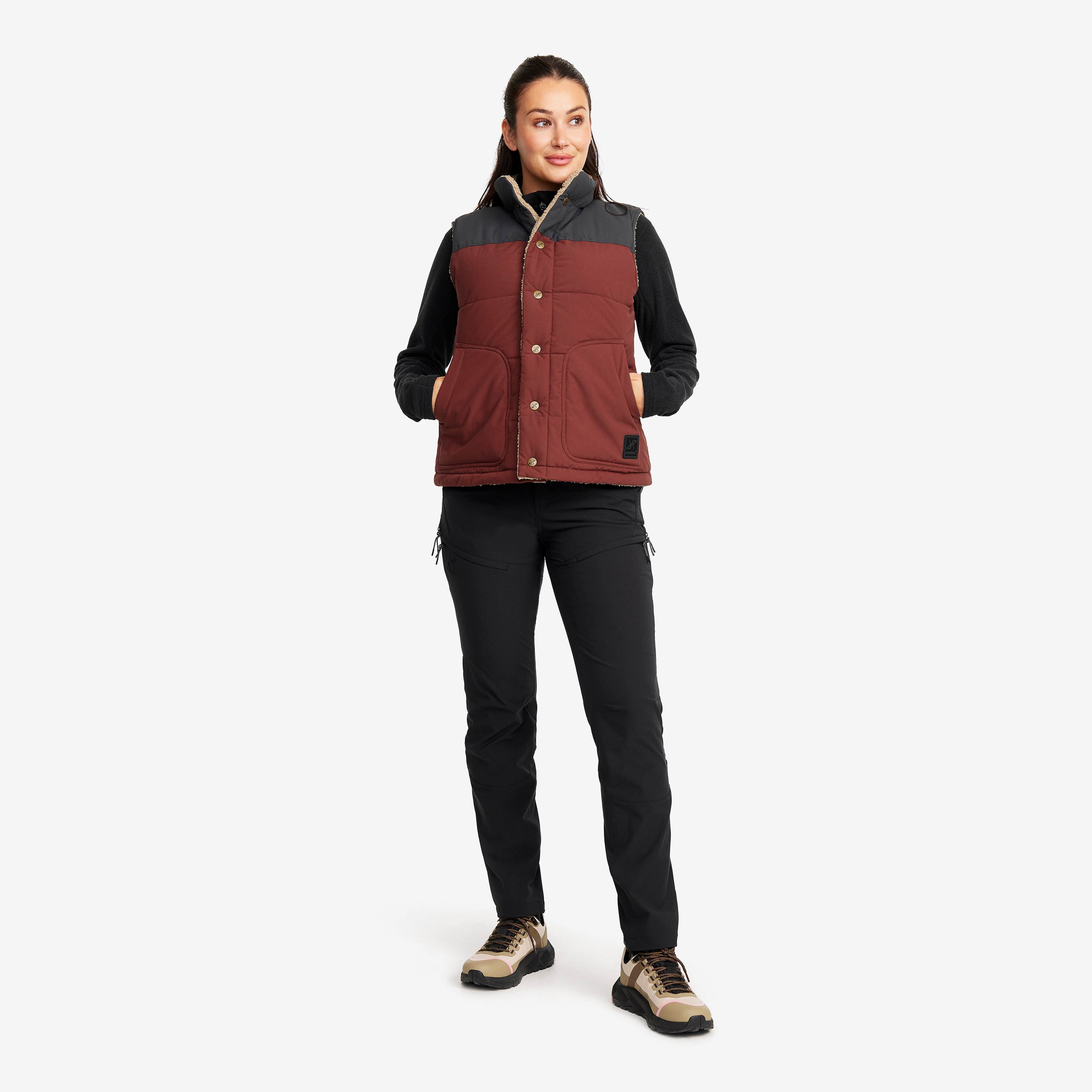 Rollick Reversible Vest Femme Earth