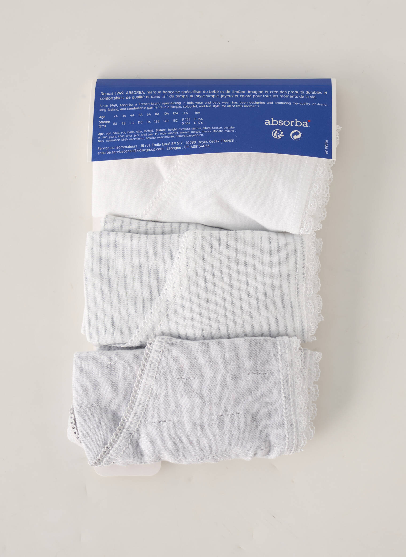 Absorba Culottes Fille couleur gris