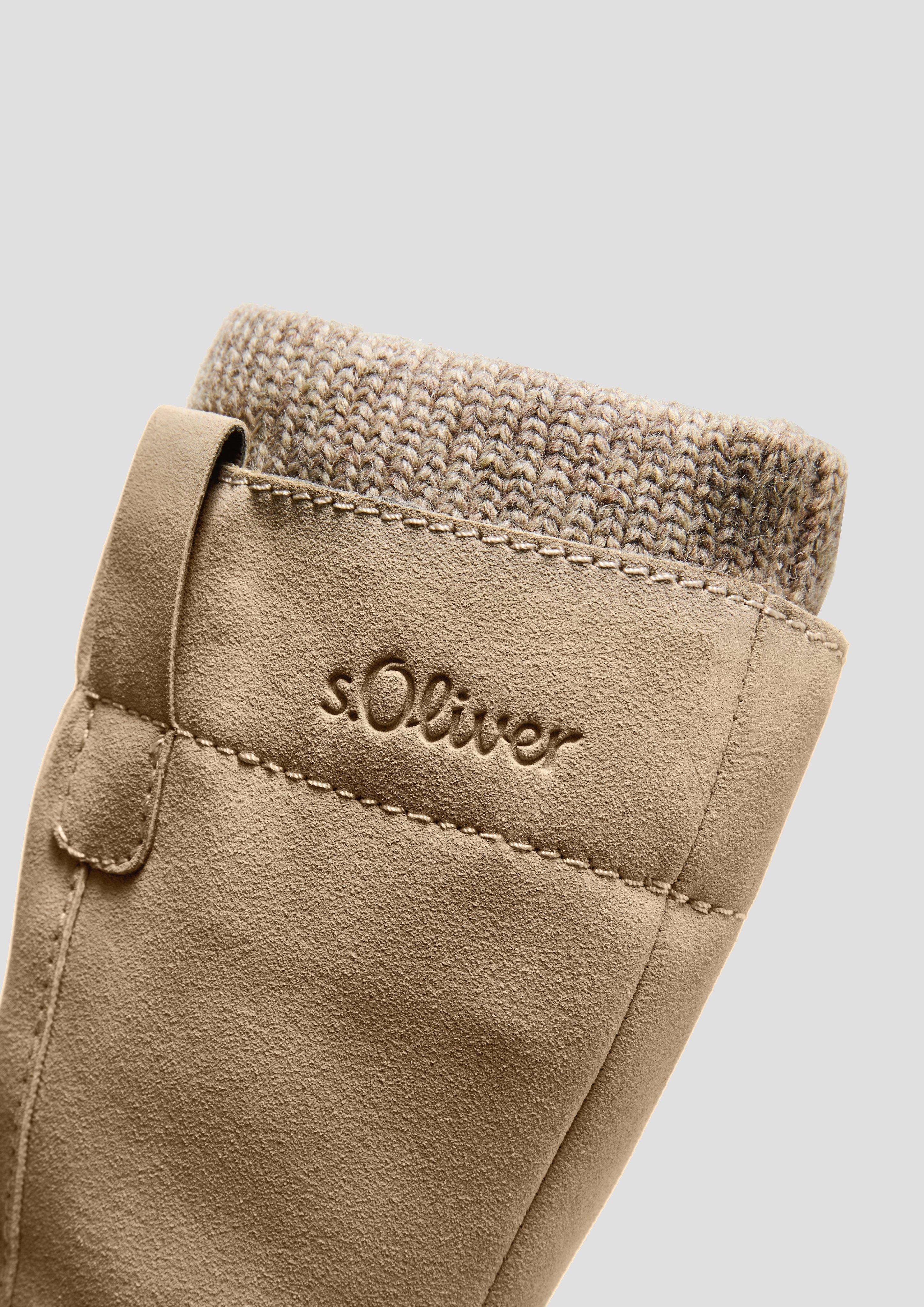 Stiefel in Veloursleder-Optik  6008698-341