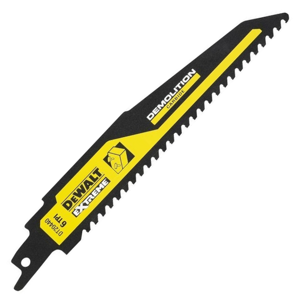 DeWalt Zubehör DT20440-QZ Hartmetall-Säbelsägeblatt für Holz mit Nägeln 152 mm x 4,2 mm