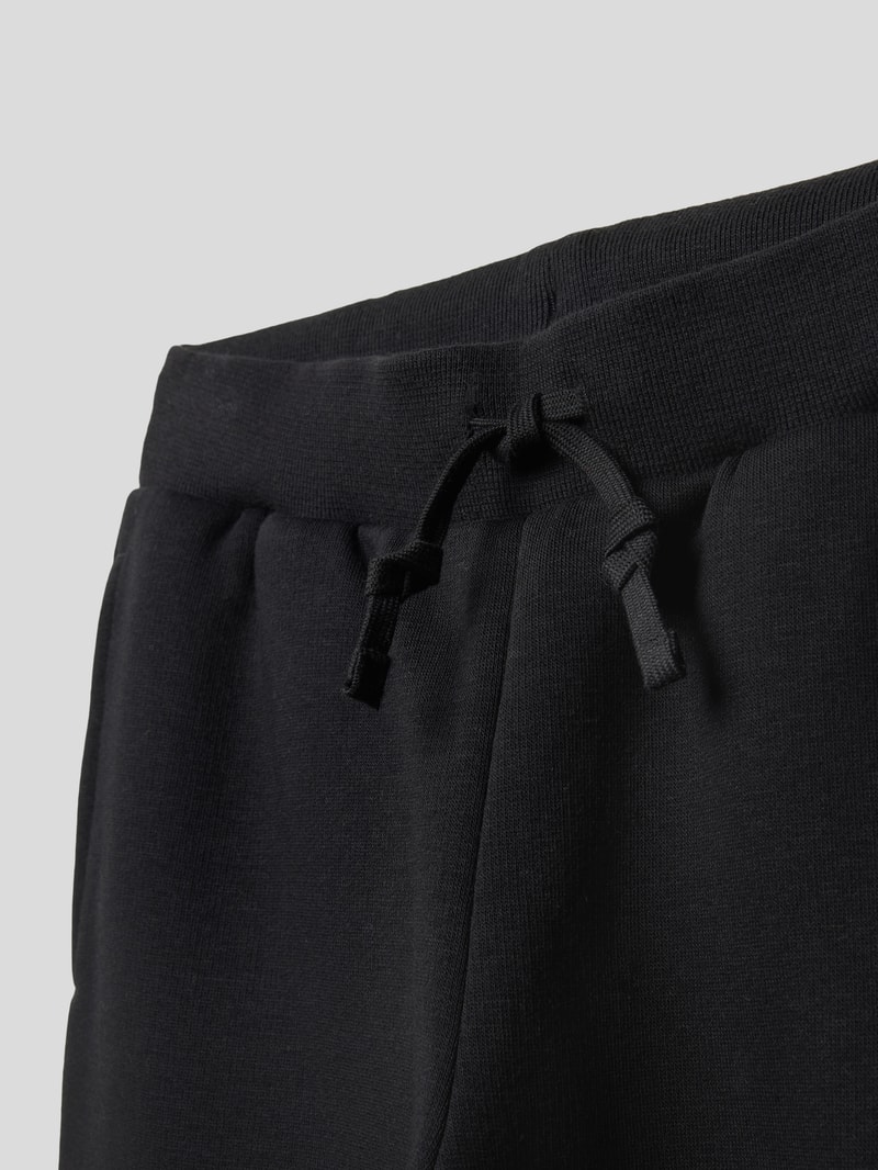Sweatpants mit Label-Stitching Modell 'Rochester' in schwarz